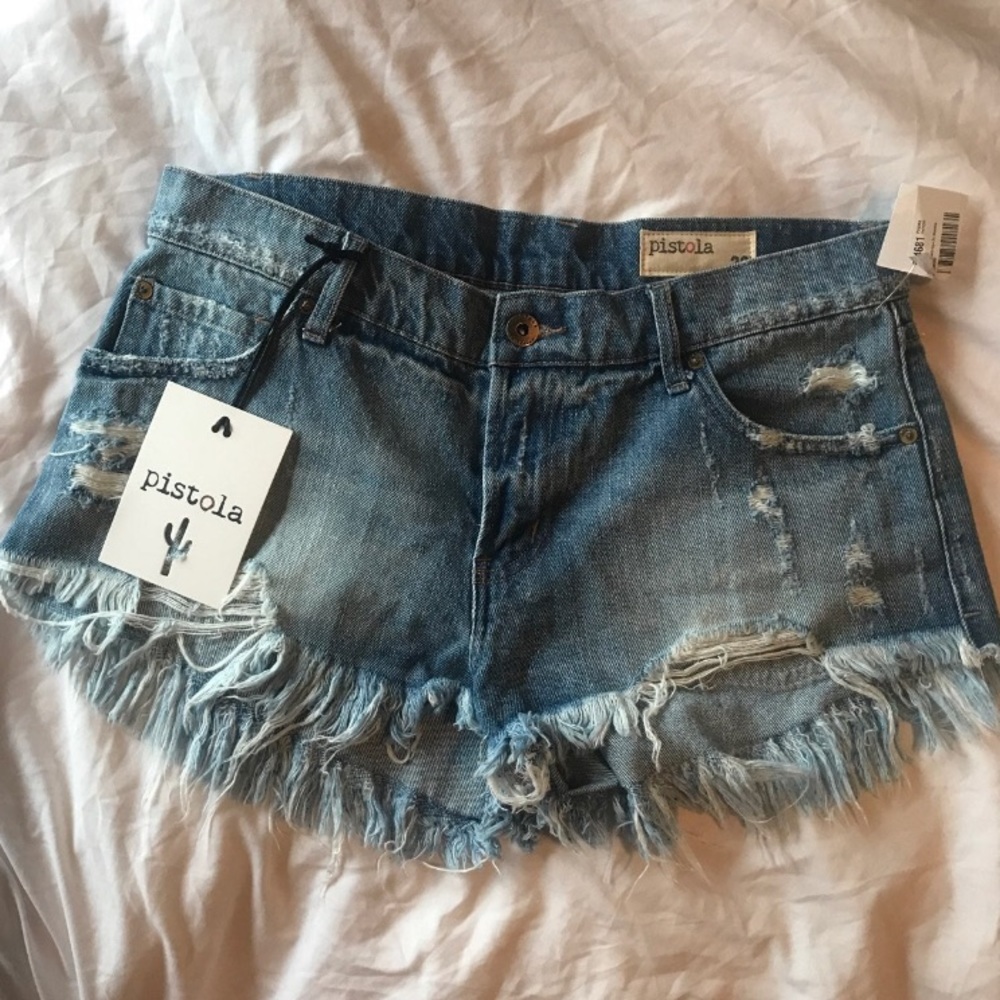 Pistola Gigi Denim Cutoff jean Shorts
